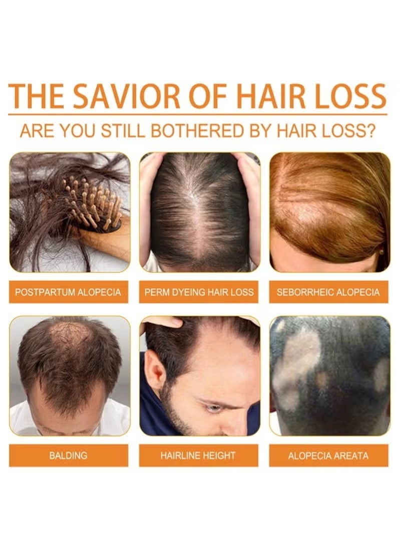 EELHOE Pumpkin Seed Oil, Organic Pumpkin Oil for Hair Growth, Pure Cold Pressed Hair Oil Nourishes Dry Damaged Hair and Moisturizes Skin, Pumpkin Essential Oil for Face Skin Care Hair Loss Treatment-60ml - Image 2